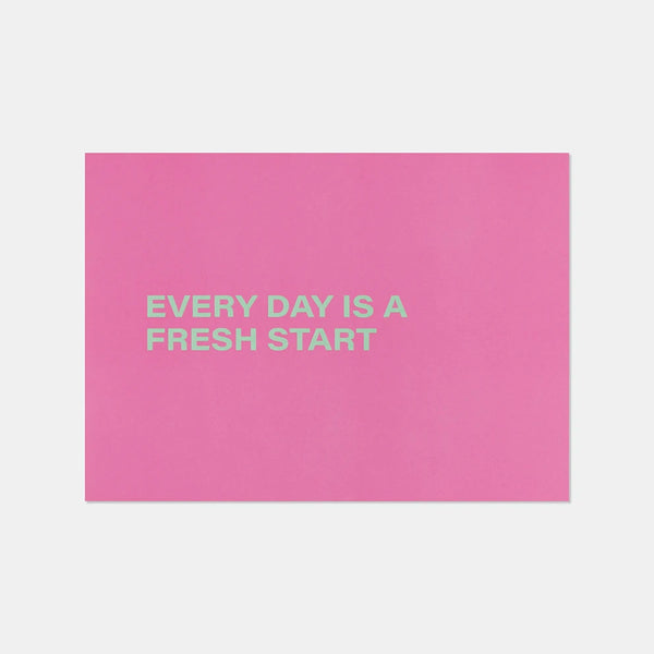 DIEPR LOVE LETTERS wenskaart: Every day is a fresh start
