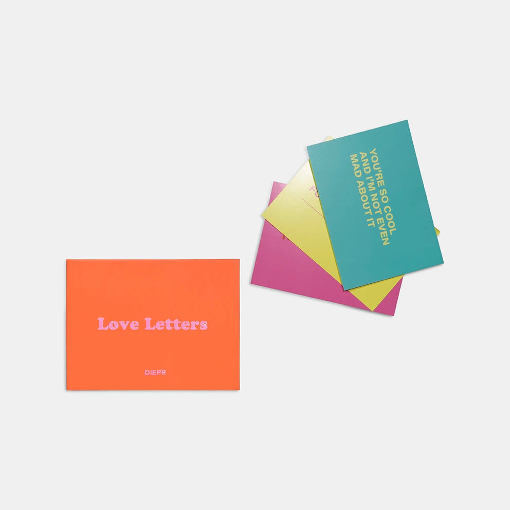 DIEPR LOVE LETTERS wenskaartjes pakket