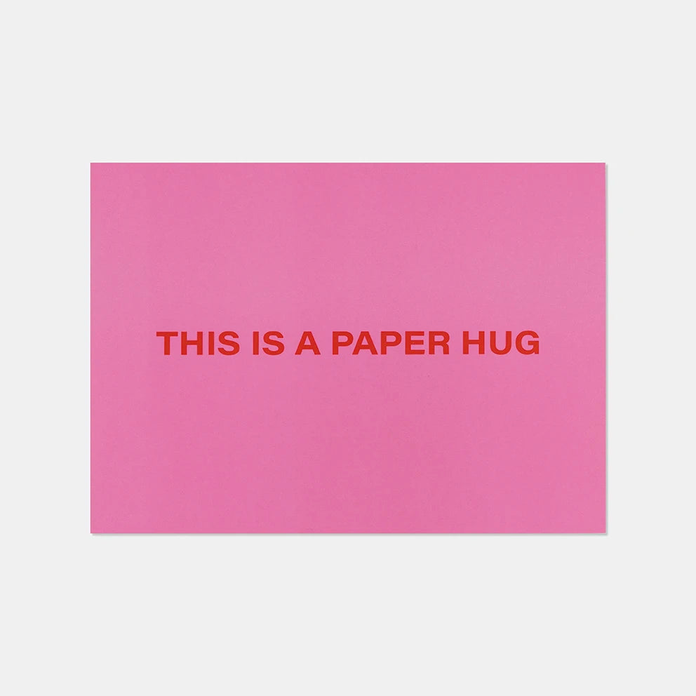 DIEPR LOVE LETTERS wenskaart:  this is a paper hug