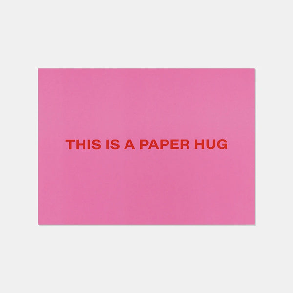 DIEPR LOVE LETTERS wenskaart:  this is a paper hug