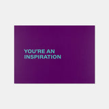 DIEPR LOVE LETTERS wenskaart: you're an inspiration