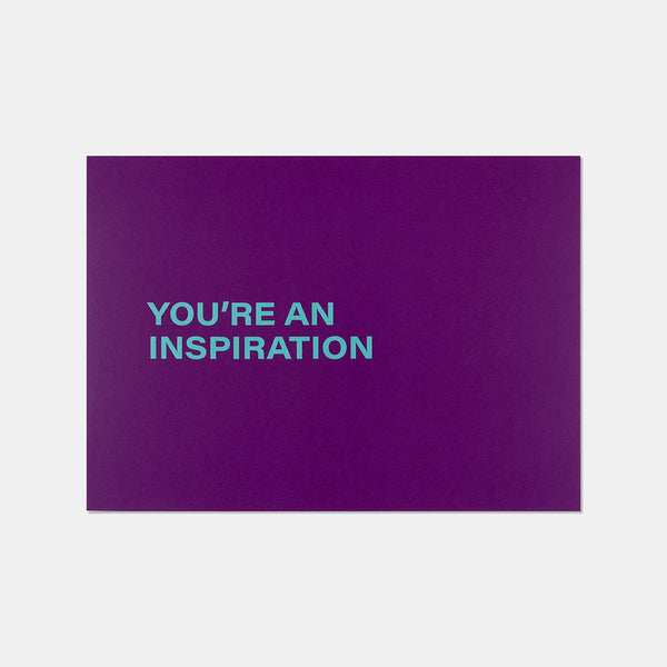 DIEPR LOVE LETTERS wenskaart: you're an inspiration